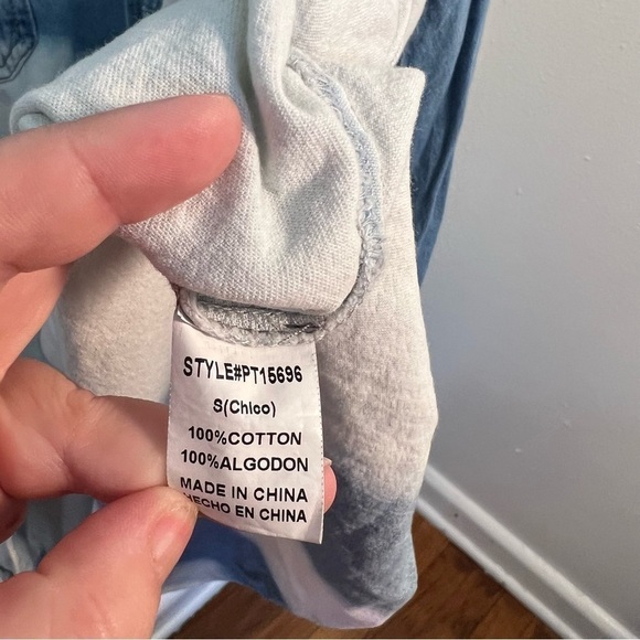 Papermoon Stitch Fix Denim Button Down Bleached - Picture 8 of 11